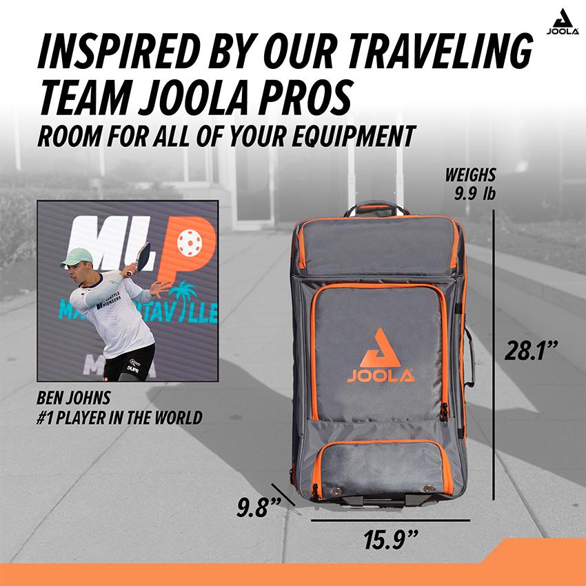 Balo Pickleball Joola Vision Suitcase (Charcoal/Orange)