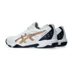 giay asics nam gel rocket 11 white pure gold 3