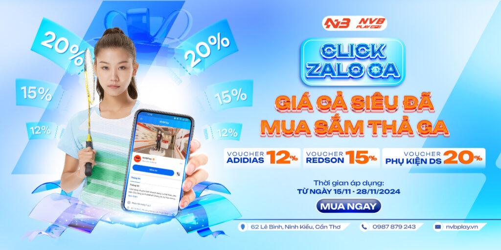CLICK ZALO OA, GIÁ CẢ SIÊU ĐÃ, MUA SẮM THẢ GA