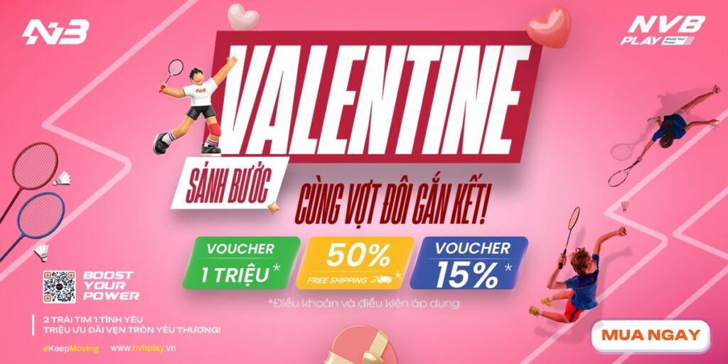 [CTKM] Valentine 2025 sánh bước, cùng vợt đôi gắn kết!