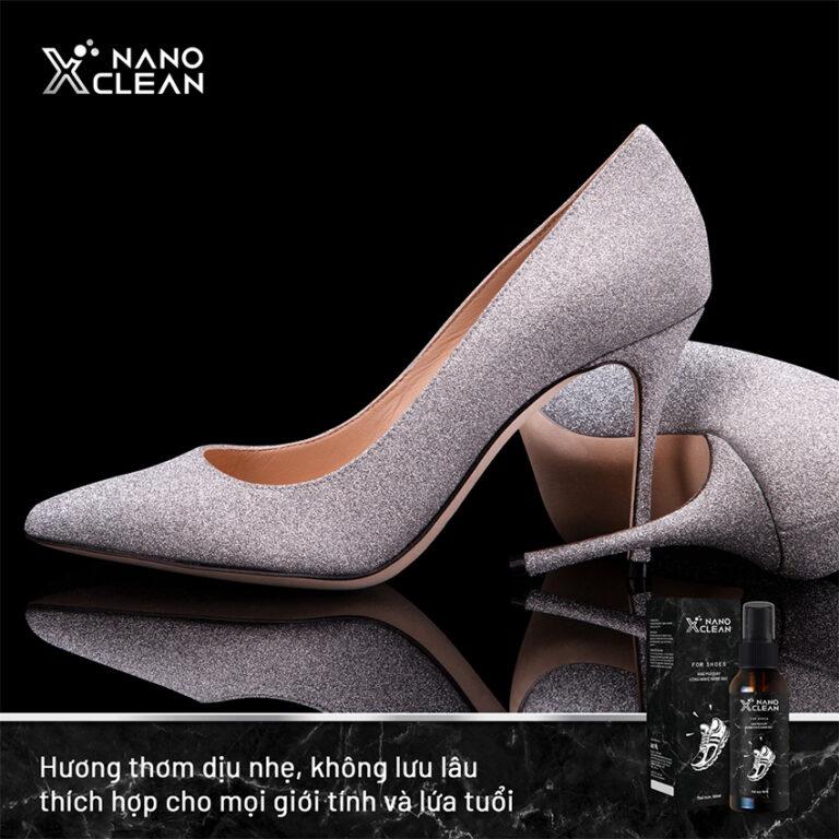 Chai xịt khử mùi Nano Xclean For Shoes 100ml - Hương Bạc hà - Hình ảnh 5