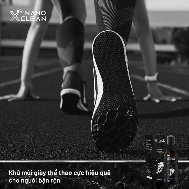 Chai xịt khử mùi Nano Xclean For Shoes 100ml - Hương Bạc hà - Hình ảnh 6