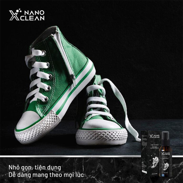 Chai xịt khử mùi Nano Xclean For Shoes 100ml - Hương Bạc hà - Hình ảnh 4