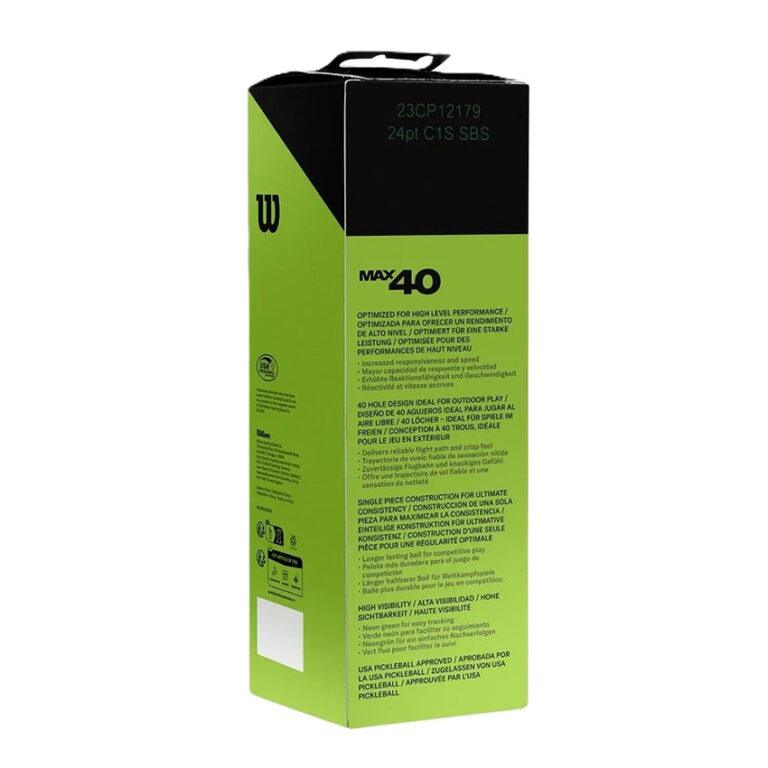 Banh Pickleball Wilson Max 40 Outdoor - 3 Pack Green - Hình ảnh 2