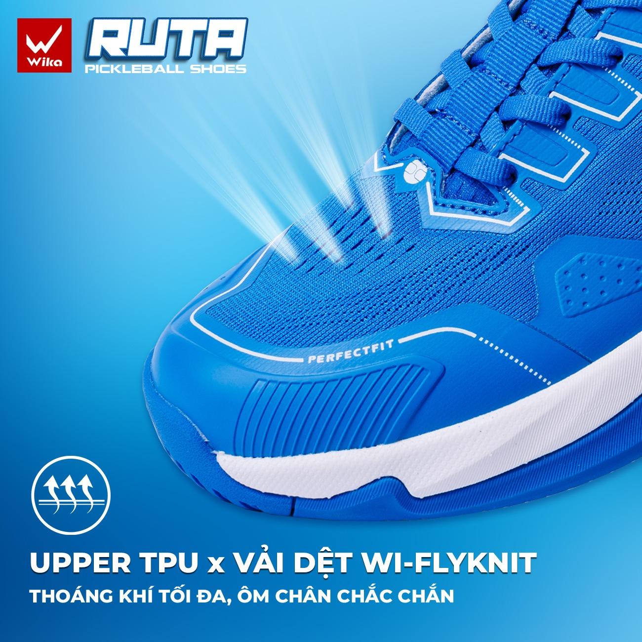 giay pickleball wika ruta quang duong trang xanh 9