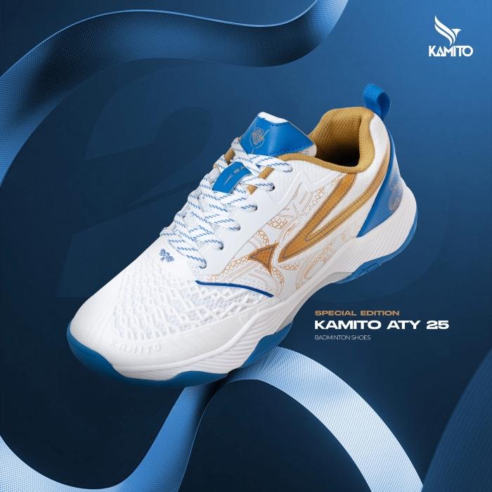 Giày Cầu Lông Kamito ATY25 - Trắng Xanh 18 giay cau long kamito aty25 do vang 15