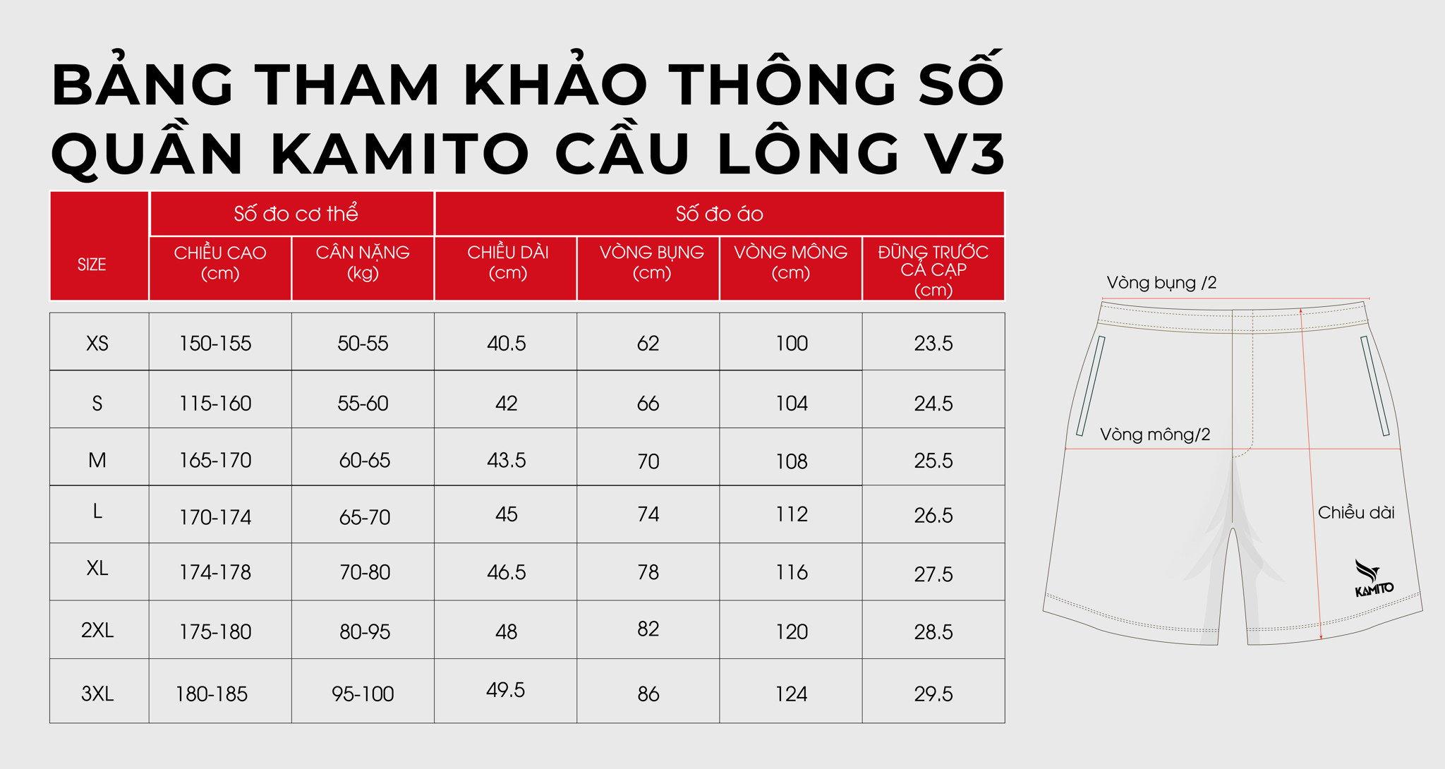quan cau long kamito basic v3 navy