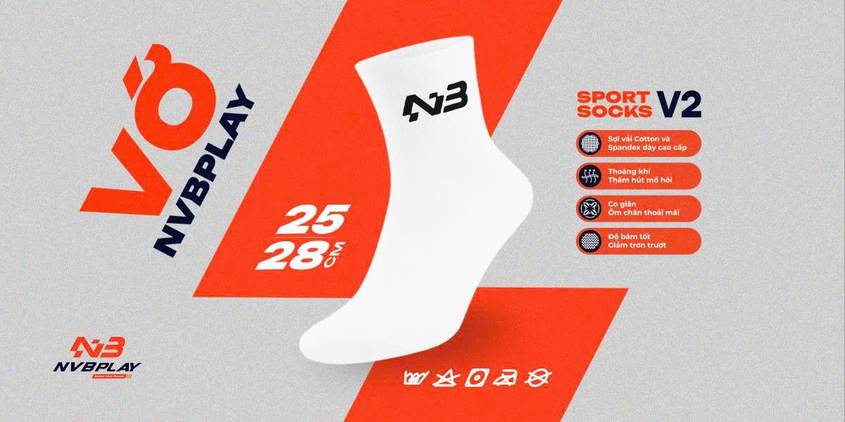 Vớ NVBPlay - Sport Socks V2 10 vo nvbplay sport socks v2 3