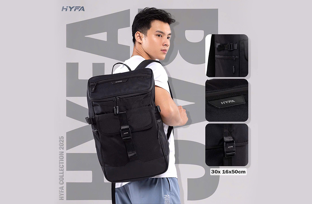 Balo Thể Thao HYFA (Đen) 12 balo the thao hyfa den 2