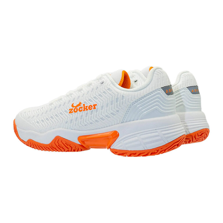 Giày Pickleball Zocker Aspire - White/Orange - Ảnh 3