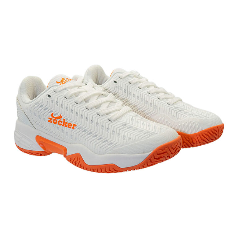Giày Pickleball Zocker Aspire - White/Orange - Ảnh 2