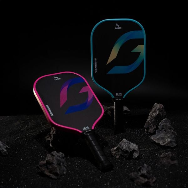 Vợt Pickleball Kamito Genesis 16mm - Xanh dương viền trắng 24 kamito genesis 16mm 5