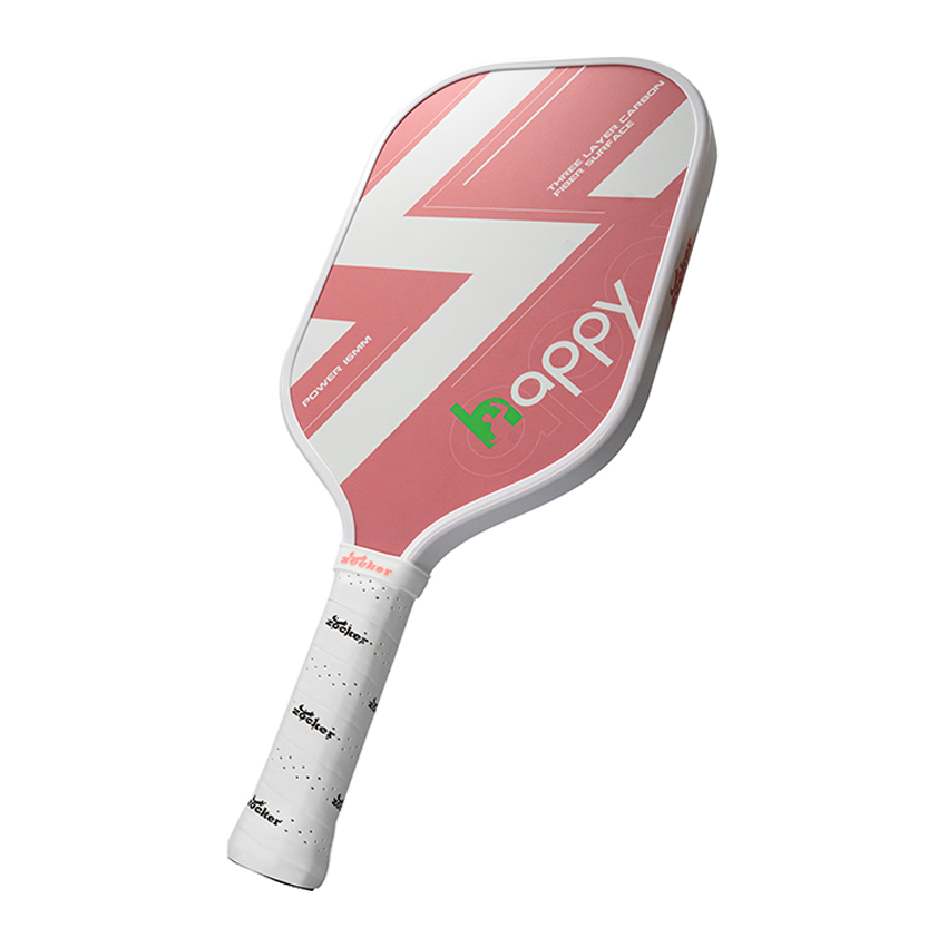 Vợt Pickleball Zocker Happy HP1 Standard - Thunder White/Pink 10 Vợt Pickleball Zocker Happy HP1 Standard - Thunder White/Pink - Ảnh 2