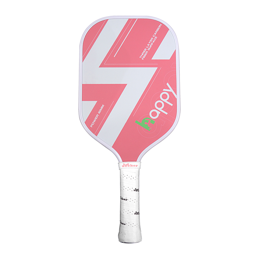 Vợt Pickleball Zocker Happy HP1 Standard - Thunder White/Pink 9 Vợt Pickleball Zocker Happy HP1 Standard - Thunder White/Pink