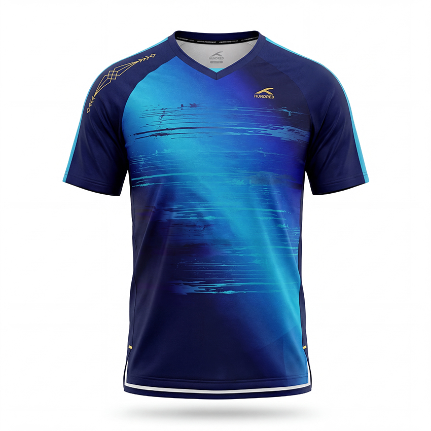 Áo thun nam Hundred Burnout - Xanh Navy 9 Áo thun nam Hundred Burnout - Xanh Navy