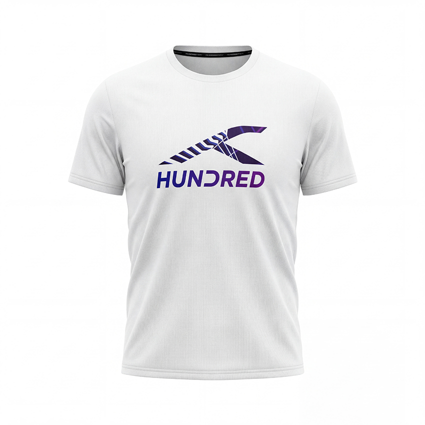 Áo thun nam Hundred HoloFlex - Trắng 9 Áo thun nam Hundred HoloFlex - Trắng