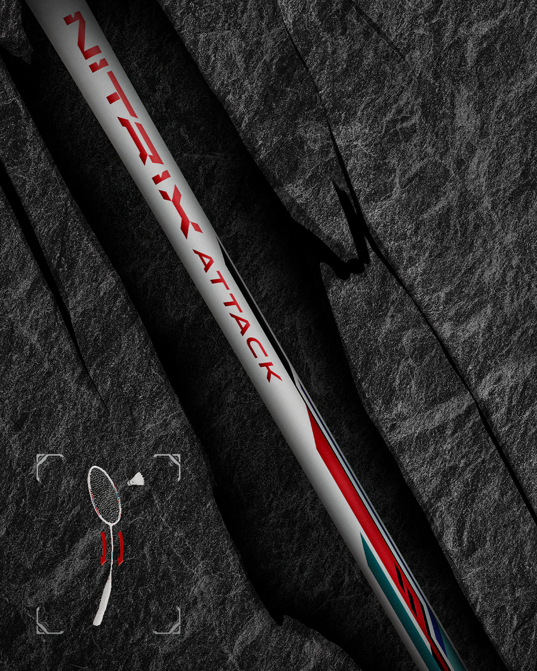 Vợt Cầu Lông Hundred Nitrix Attack - Black 25 vot cau long hundred nitrix attack 1