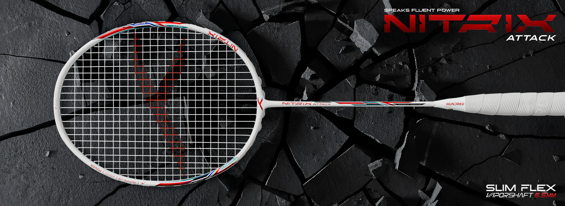 Vợt Cầu Lông Hundred Nitrix Attack - Black 24 vot cau long hundred nitrix attack 2