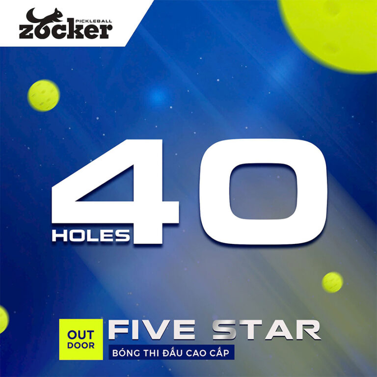 Banh Pickleball Zocker Five Star (Quả) 14 banh pickleball zocker five star qua 5