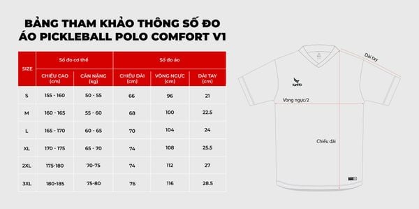 Áo Polo Pickleball Kamito Comfort V1 15 ao polo kamito comfort v1 5