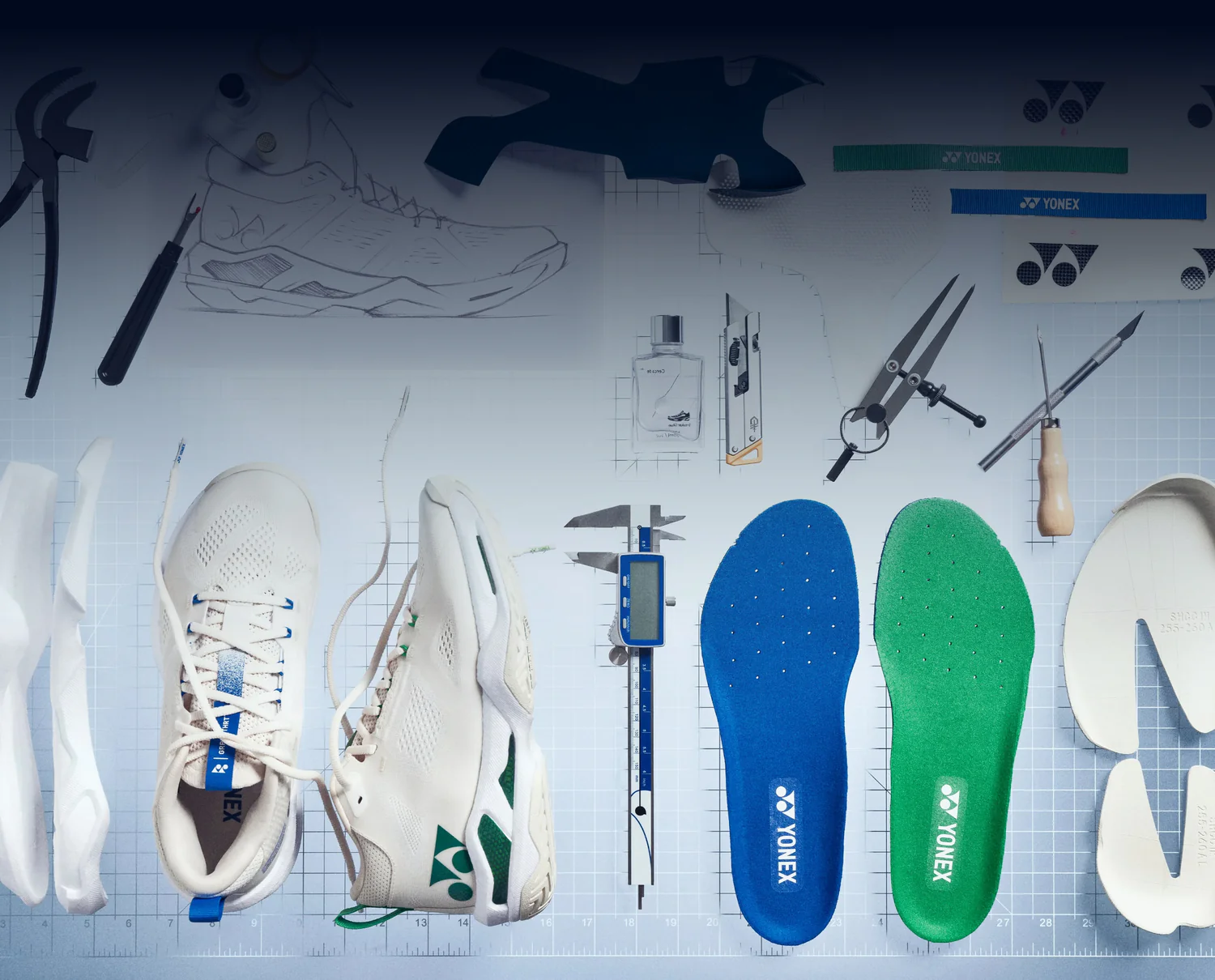Giày Cầu Lông Yonex Grpht Thrttl - Natural 21 giay cau long yonex grpht thrttl men natural 1