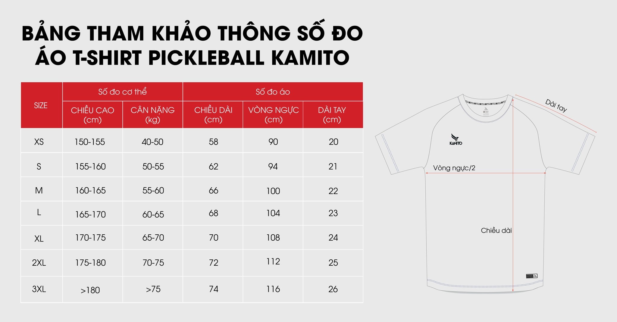 Áo T-Shirt Pickleball Kamito Player 20 ao t shirt pickleball kamito player