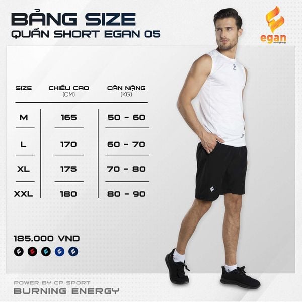 Quần Short Nam Egan 5 10 quan short nam egan 5