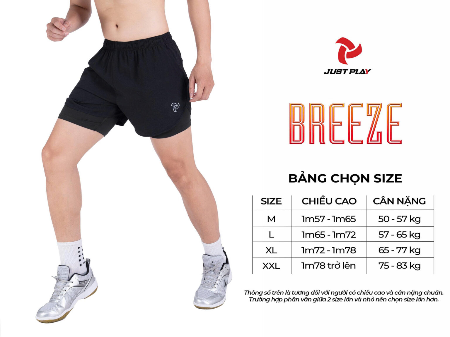 Quần Short Nam Just Play Breeze 12 quan short nam just play breeze 2