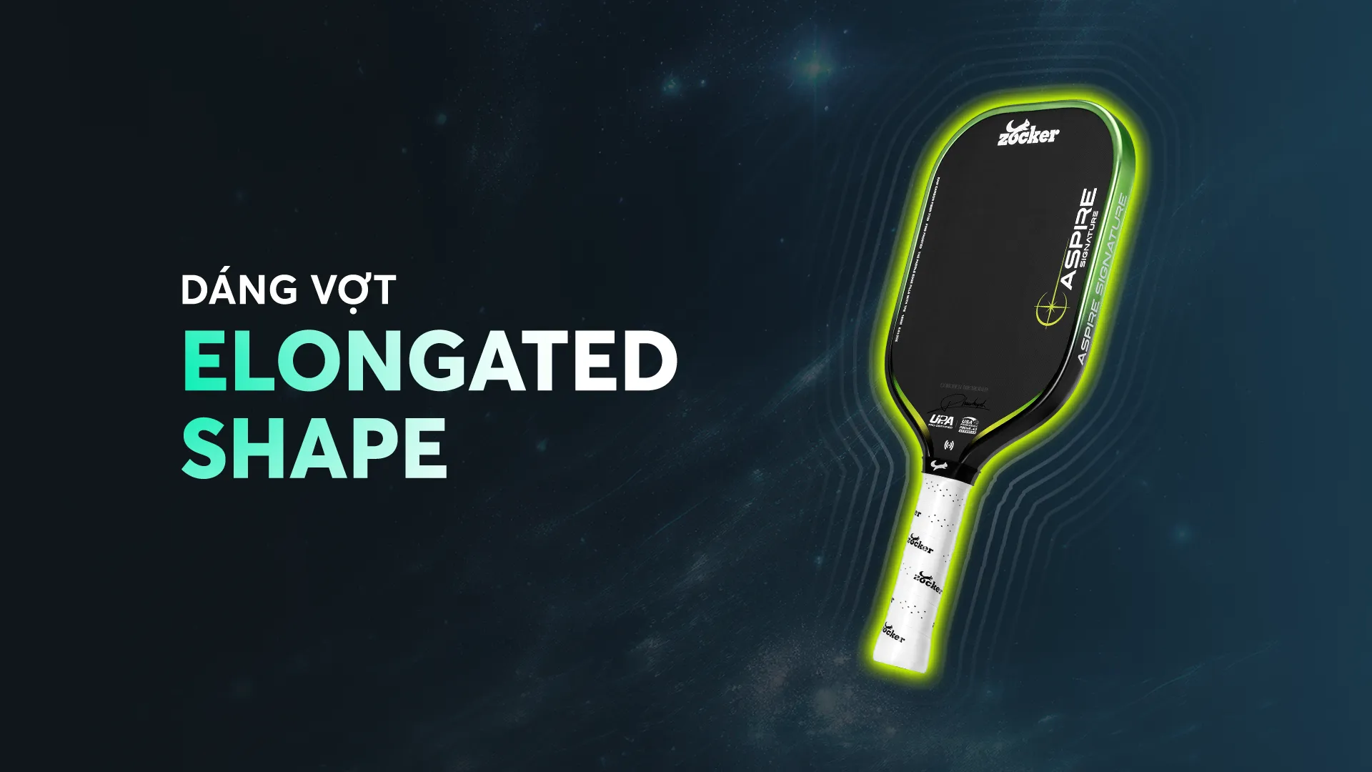 Vợt Pickleball Zocker Aspire Signature 24 vot pickleball zocker aspire signature 1