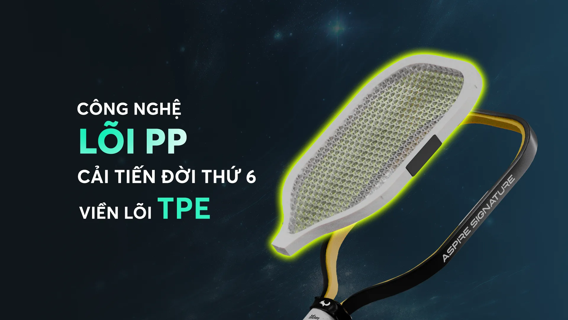 Vợt Pickleball Zocker Aspire Signature 25 vot pickleball zocker aspire signature 4