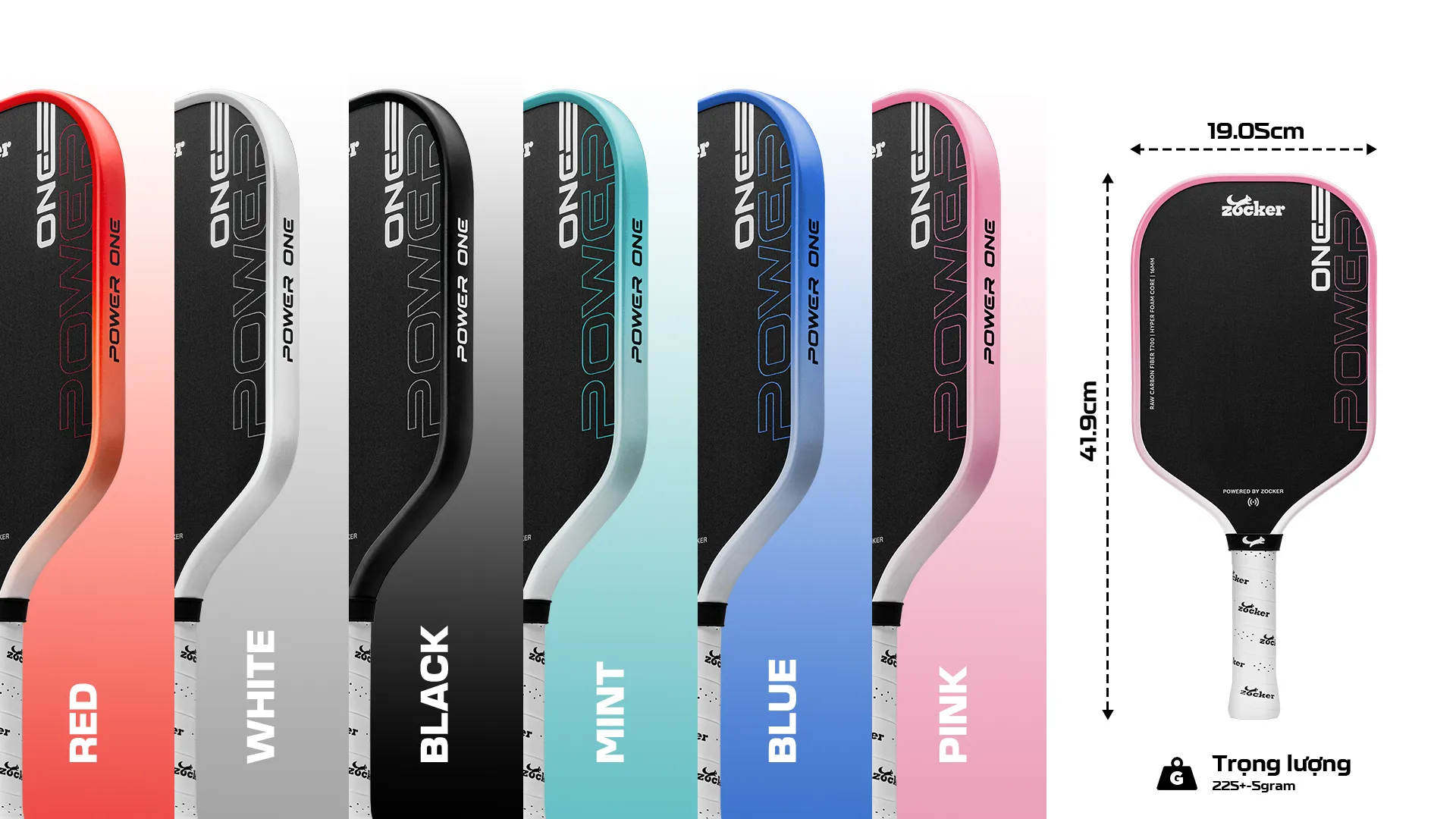 Vợt Pickleball Zocker Power One 34 vot pickleball zocker power one 5