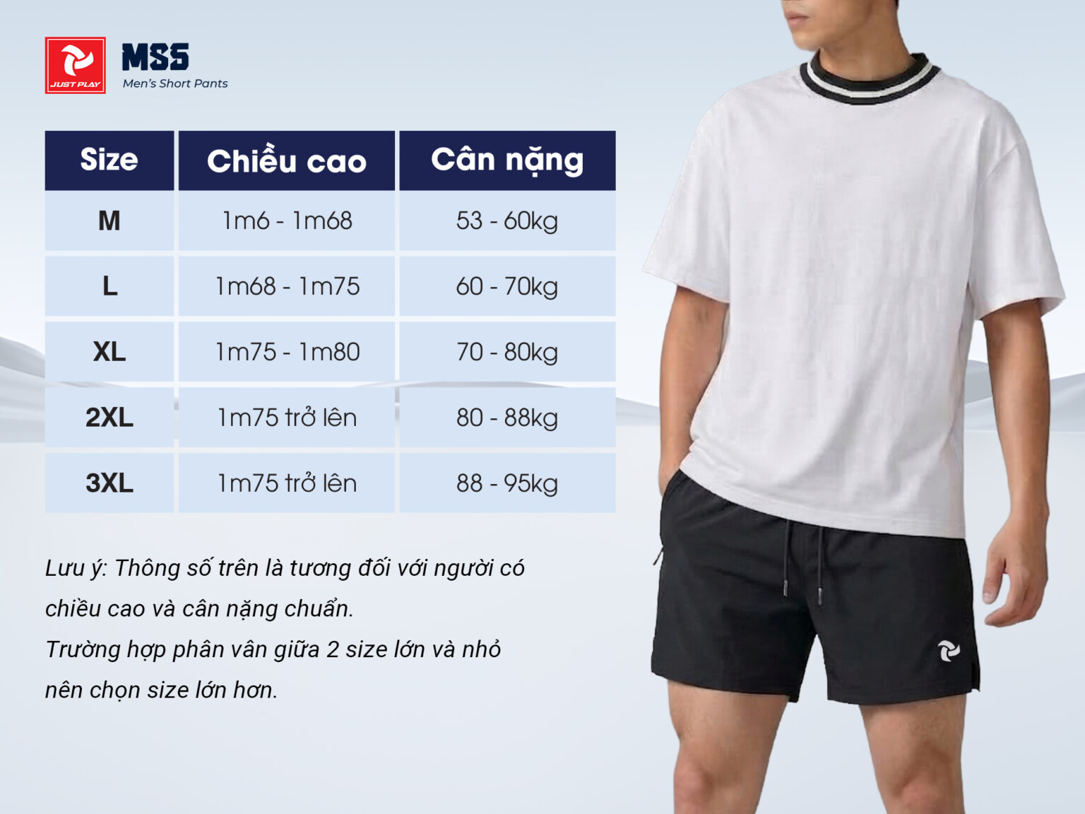 Quần Shorts Nam Just Play MS5 19 quan shorts nam just play ms5 den xam 7